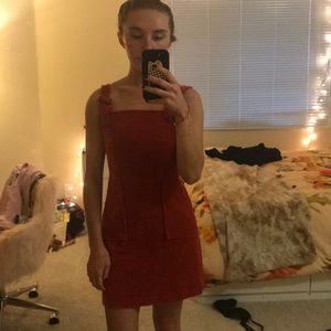 Top shop burnt orange dress size 2